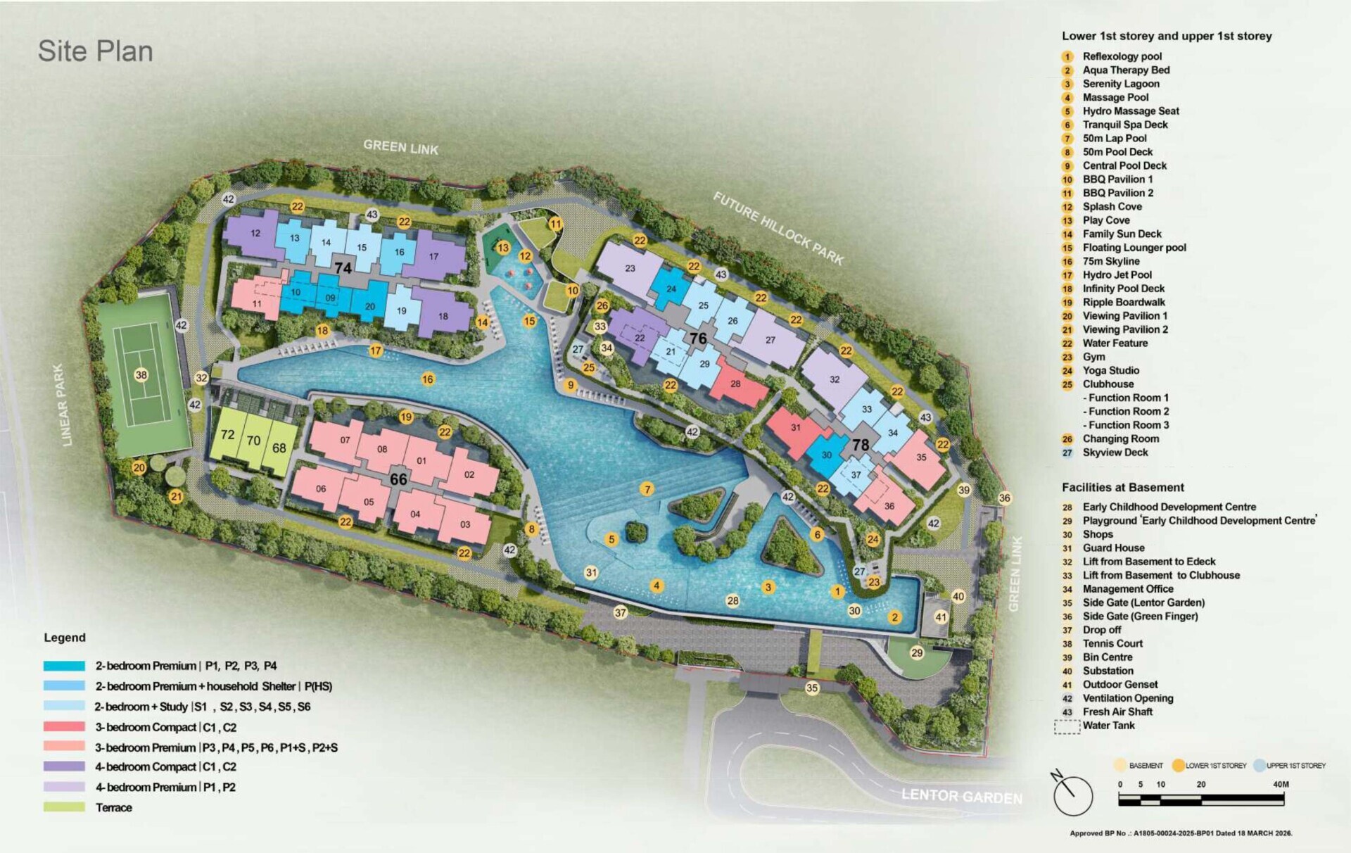 Lentor Gardens Residences siteplan
